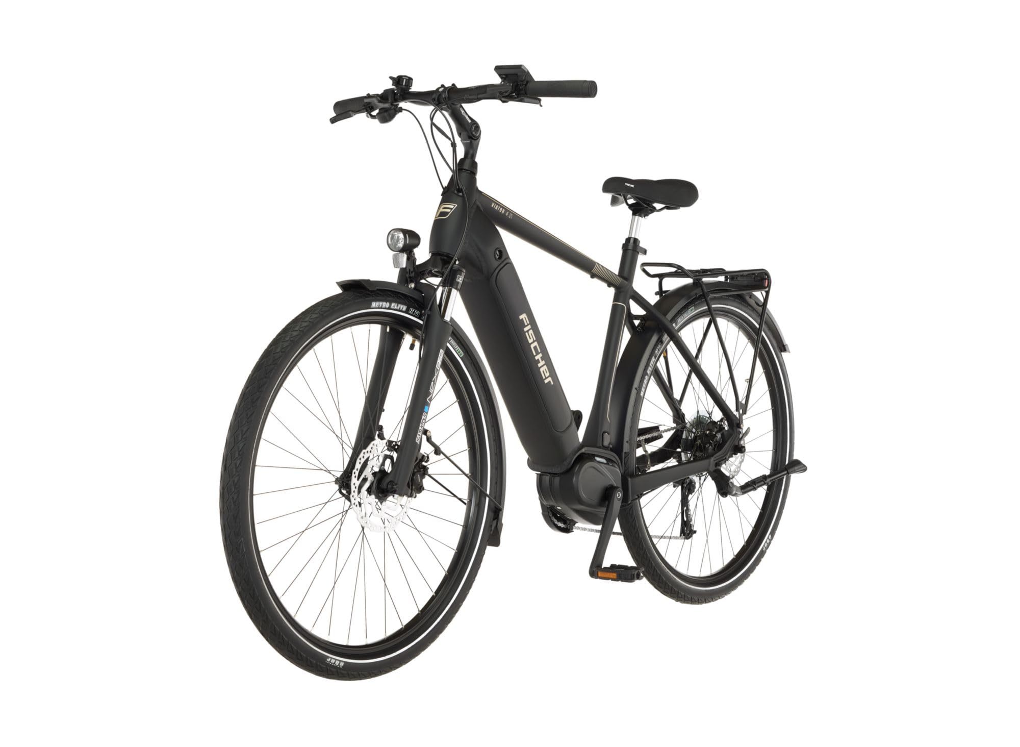 FISCHER E-Bike Trekking VIATOR 4.2i, Elektrofahrrad für Damen und Herren, RH 55 cm, Mittelmotor 80 Nm, 36 V Akku Sport & Freizeit