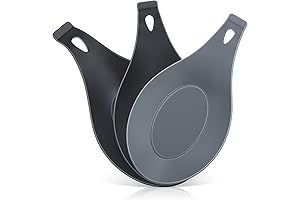 3 Pack Silicone Spoon Rest for Stove Top, Kitchen Counter, Coffee Spoon Rest