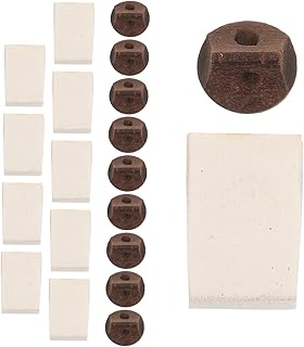 VICASKY 10 Set erhu wooden silencer erhu instrument accessory Traditional Musical Instrument Part Chinese Traditional Violin Parts piano pad Erhu Accessories sound pad sponge tool replace