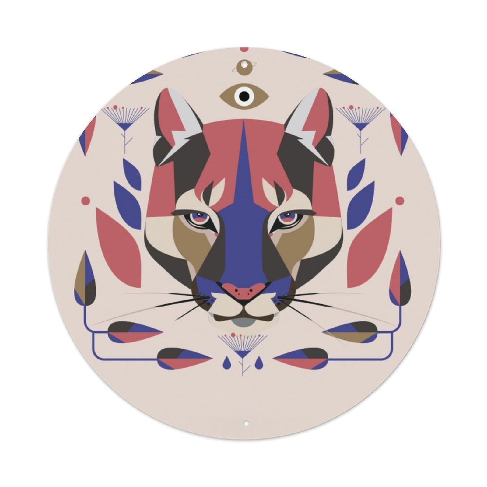 Cougar Animal Art Metal Tin Sign