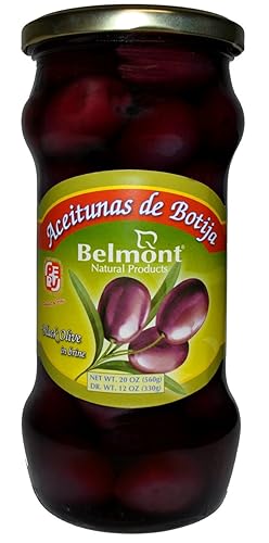 Belmont Aceituna de Botija aceitunas negras en salmuera 3 Pack – 20 oz. EA por Belmont