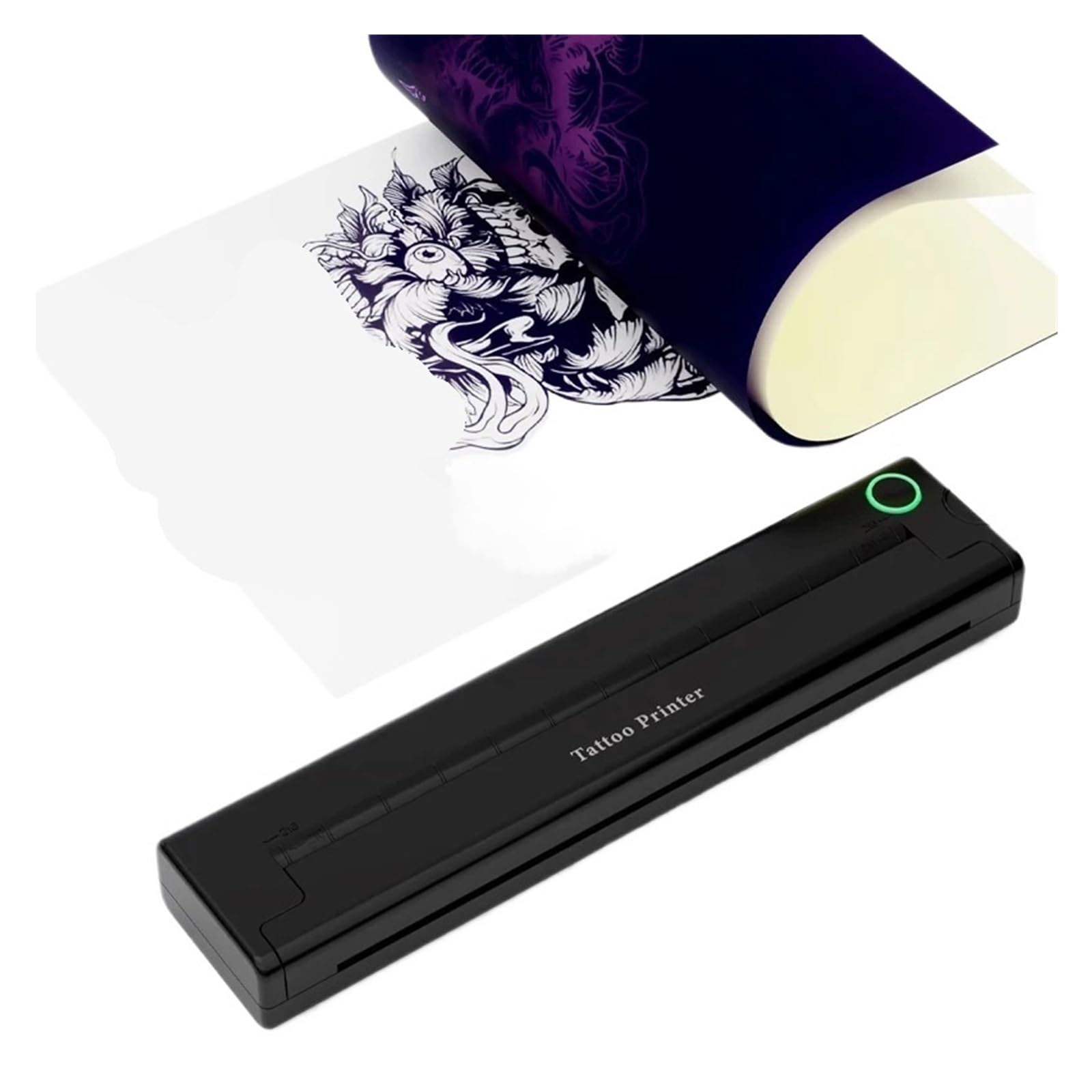 Scanner portatile, Mini stampante termica portatile A4 Stampante for documenti multifunzione for tatuaggi Stampa Bluetooth HD