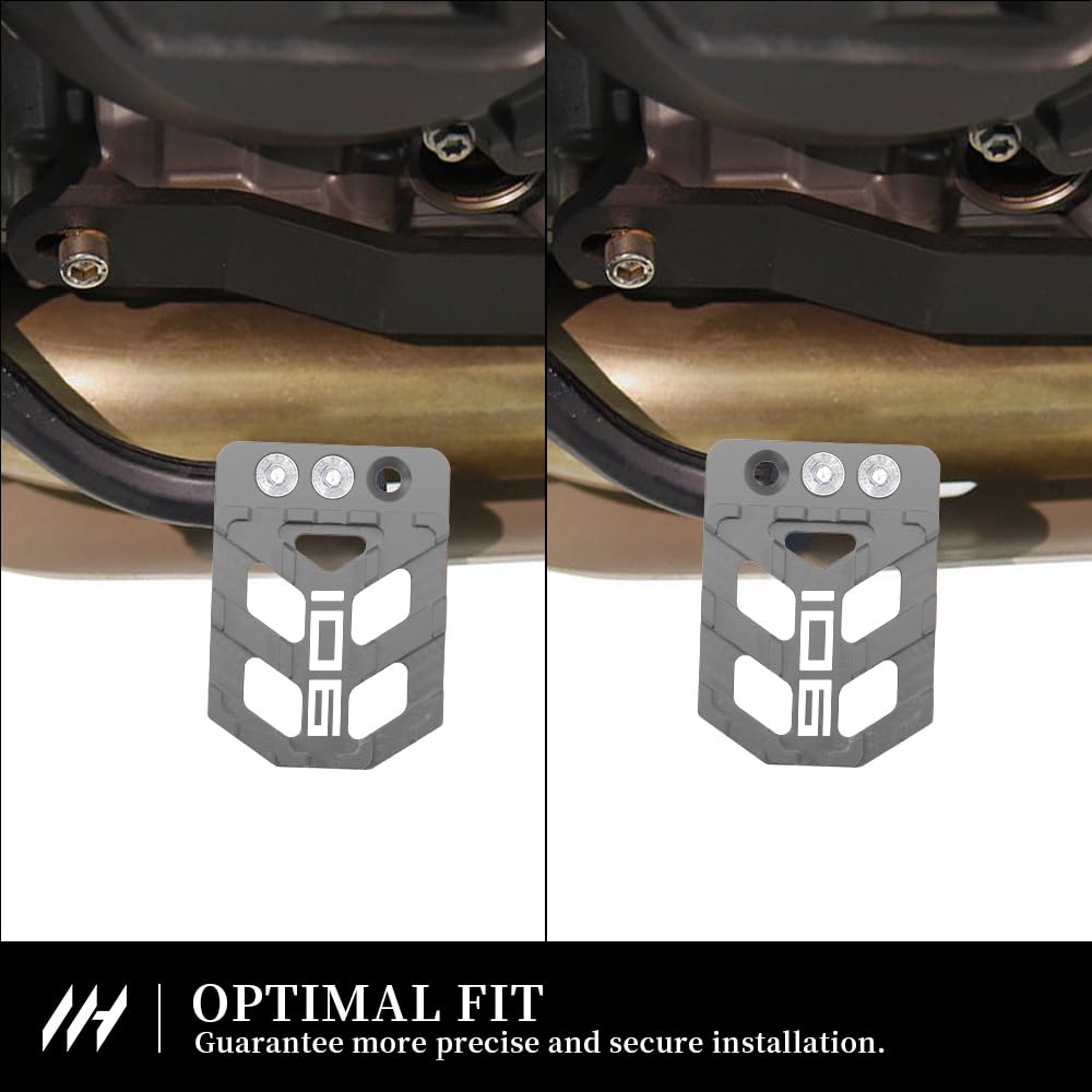 Kit d'extension de levier de frein de moto pour Norden 901 2021-2024 Ajustement ergonomique de pédale nord 901 Accessoires (gris)