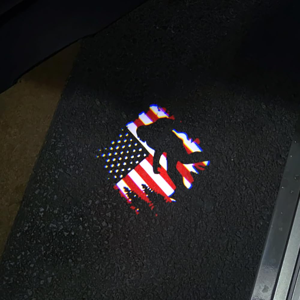 2 Pcs Car Door Logo Lights Car Projection LED Projector Door Shadow Light Welcome Light Puddle Lights Compatible for Grecale Levante Car Accessories