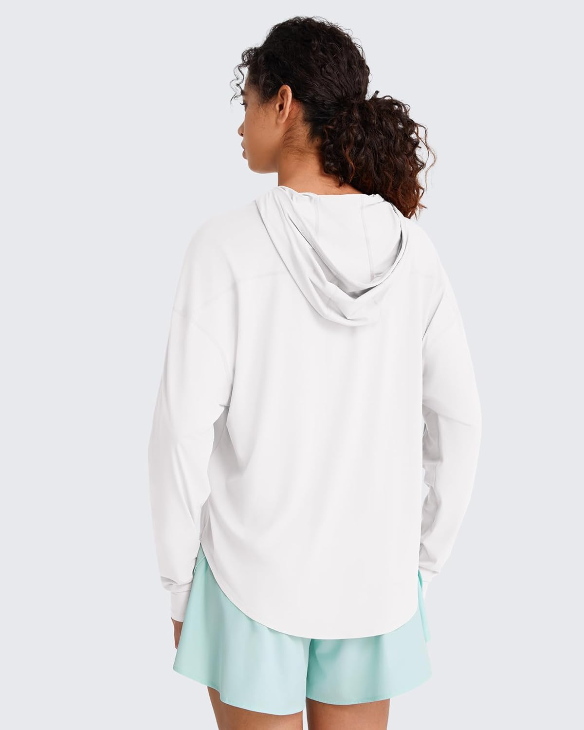 G4Free Lightbreeze UPF 50+ UV Long Sleeve Workout Shirts for Women - Sun Hoodie Loose Fit with Thumholes Hiking Casual