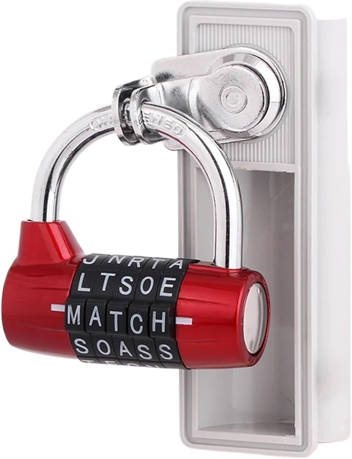 4 Color Combination Padlock Code Password Lock for Door Suitcase Luggage Rarelock ZS52 1Pcs(Black)