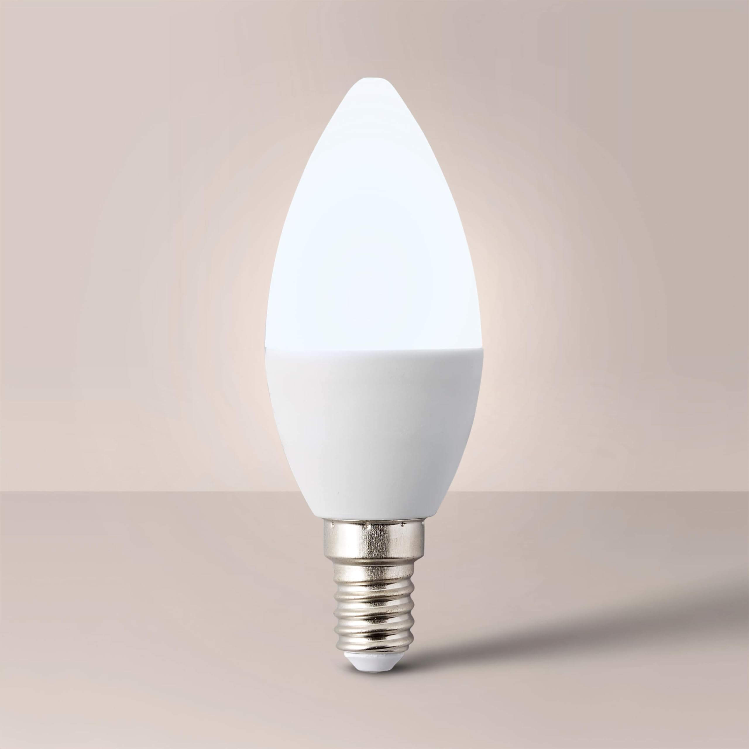 MiniSun | Thermal Plastic 4W High Power LED SES E14 Candle Bulb | LED Bulbs, Home Décor & Improvement Essential | 6500K Cool White