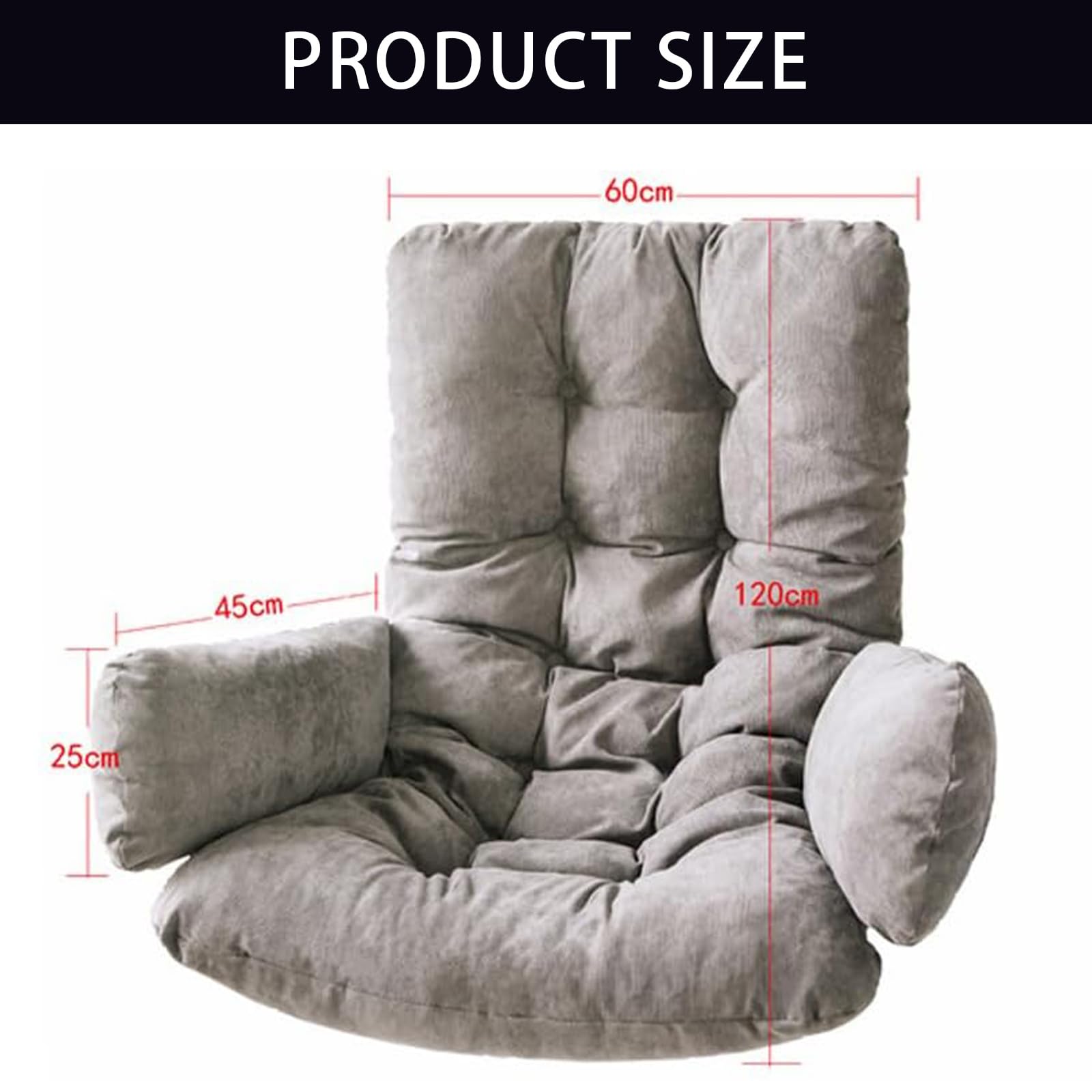 Cojín de Repuesto para Silla de Huevo, cojín de Asiento de Cesta Colgante,Cojín para Silla de Columpio, cojín Suave para Colgar en el Respaldo de la Silla de Huevo, Estilo extraíble