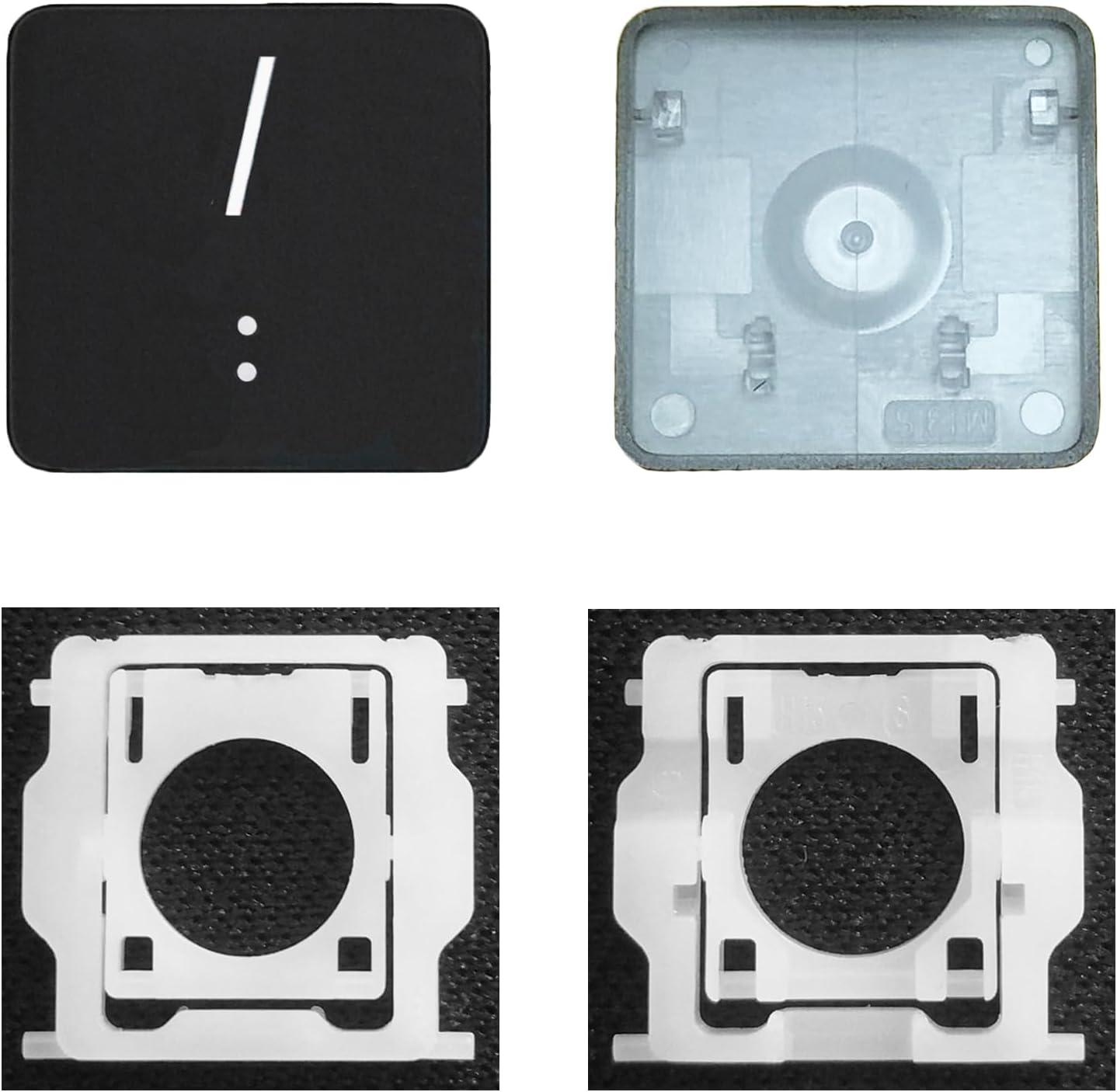 Individual Key Cap with Hinge Replacement for MacBook Pro (M1 M2) A2141 A2251 A2289 A2338 A2442 A2485,Replace for MacBook Air A2179 A2337 A2681 Keyboard Keycap (" / : " Key)