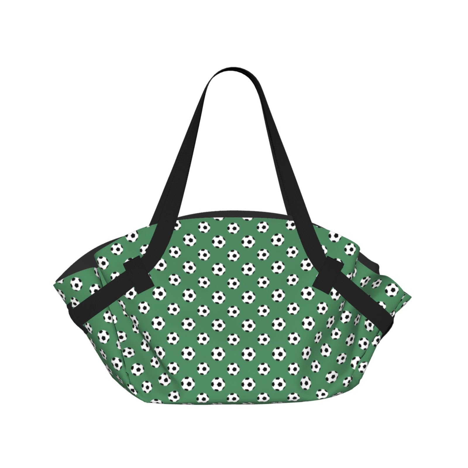 UVBDF Soccer 2-in-1 Camping Blanket Tote, Waterproof Stylish Printed Outdoor Bag for Beach Park and Picnic