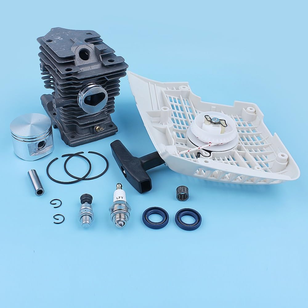 Kit de cojinete de sello de aceite de arranque de retroceso de pistón de cilindro de 46mm, for piezas de repuesto de motosierra STIHL, MS270 MS280 MS280C Kit de sello de aceite para motosierra