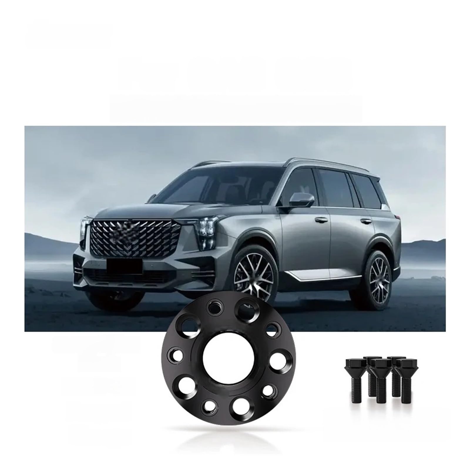 Entretoises de roue de voiture 2/4 pièces 5x120 59.5mm M12x1.25 moyeu pour entretoise de roue forgée noire centrée pour plaque bride GAC GS8 25/30/35mm(4pcs 35mm)