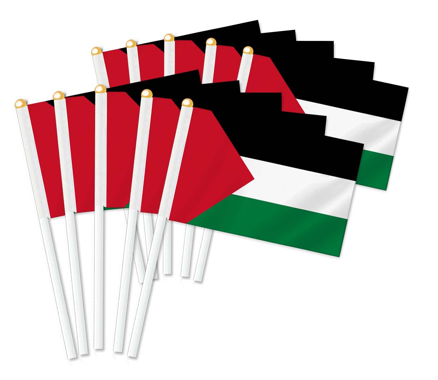 25 PCS Palestine Handheld Flag,Palestinian Decor Hand Held Flags,Decoration Banner — image 1