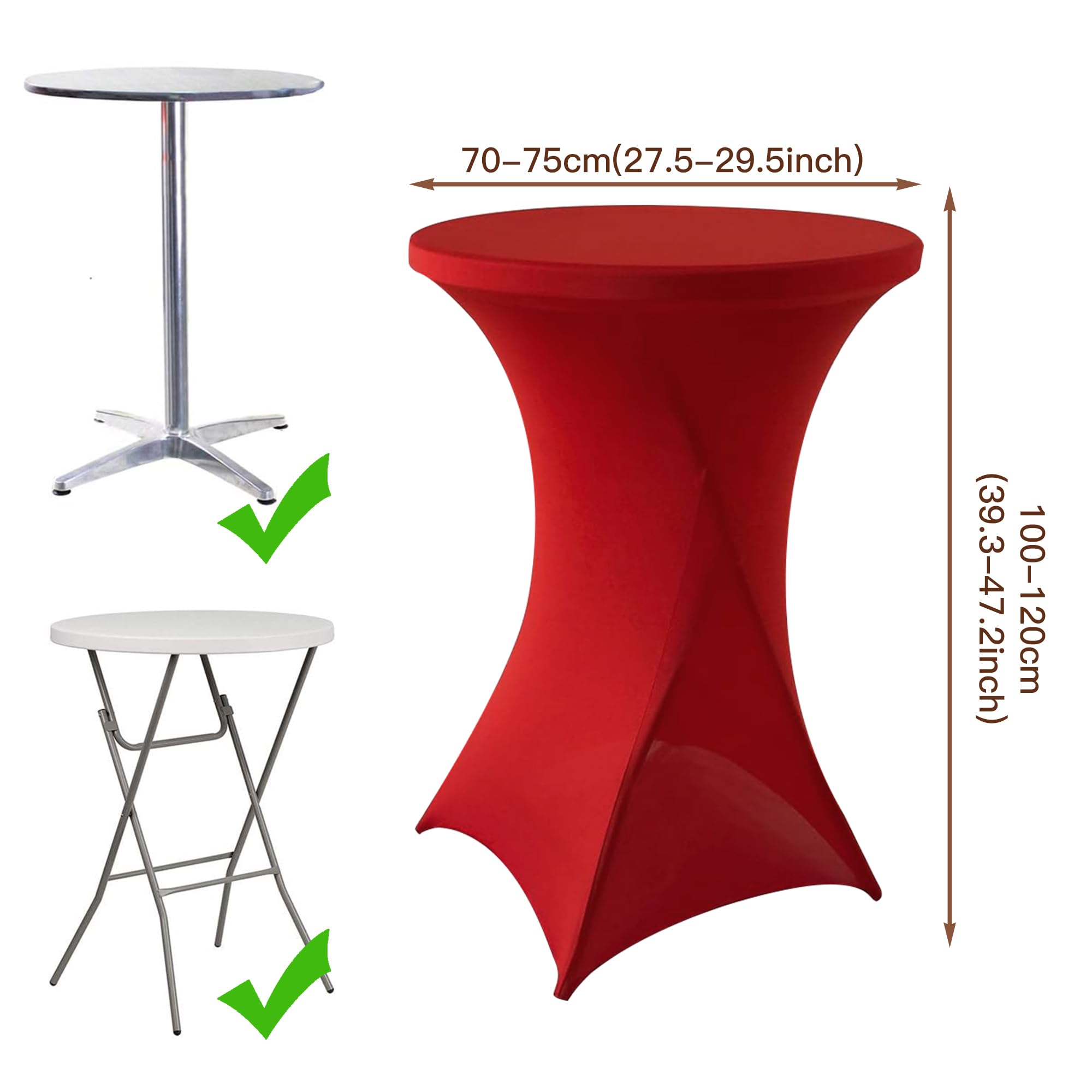 SUKAIKEQA Tovaglie elastiche stretch • Vari colori/dimensioni • Design moderno e minimalista • Facili da installare • Perfette per bar, tavoli rotondi, matrimoni, feste • Atmosfera elegante