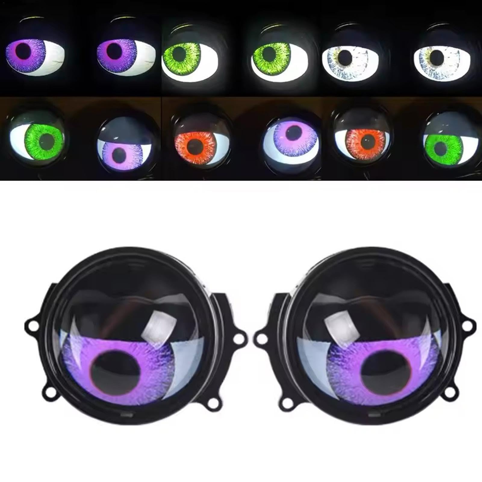 Amazon.co.jp: 車用デーモンアイライト、デビルアイヘッドライト,LED
