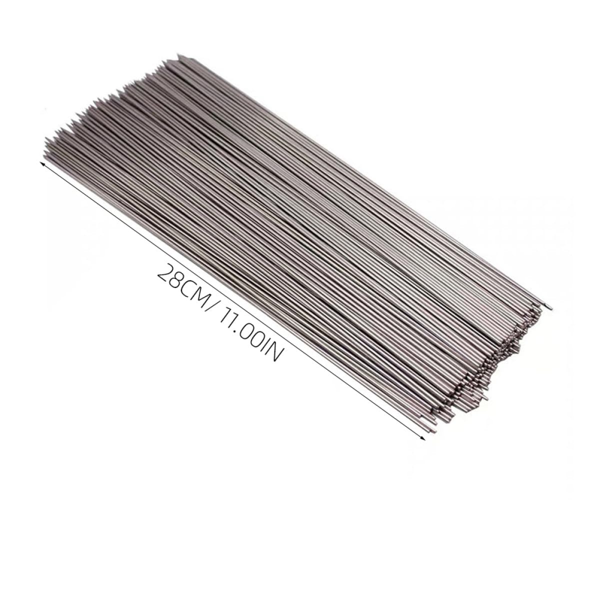 Brochetas para Asar 100 Piezas de Acero Inoxidable 304 Plateado | Resistencia a Altas Temperaturas y Corrosión, Transferencia Térmica Rápida, para Kebabs y Comida en Casa o Picnic