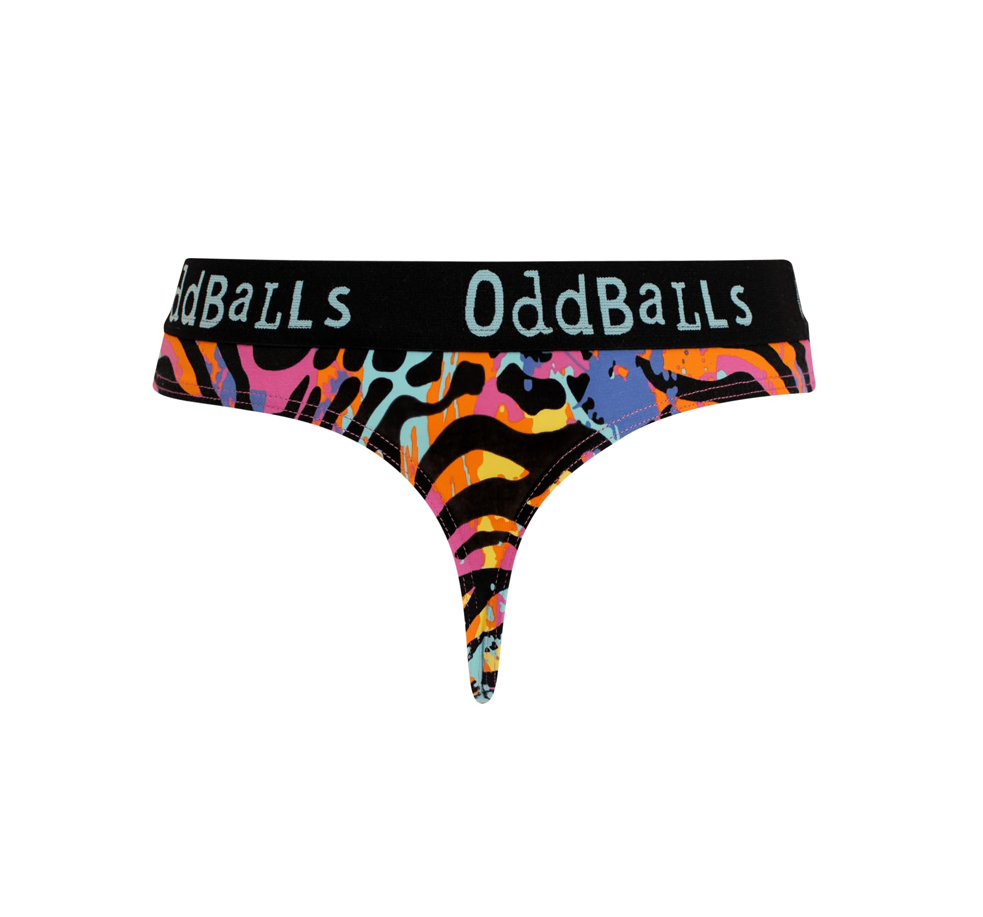 Oddballs Women's Filthy Animal | Thongs | 1 Pack | Underwear | Knickers | Cotton Thong | | Size 16