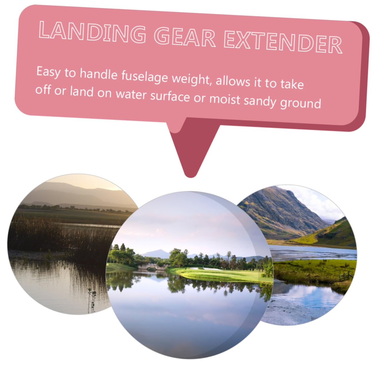 ERINGOGO Drone Floating Buoyancy Stick Multi-Function Landing Gear Extender for 2 Waterproof and Sturdy