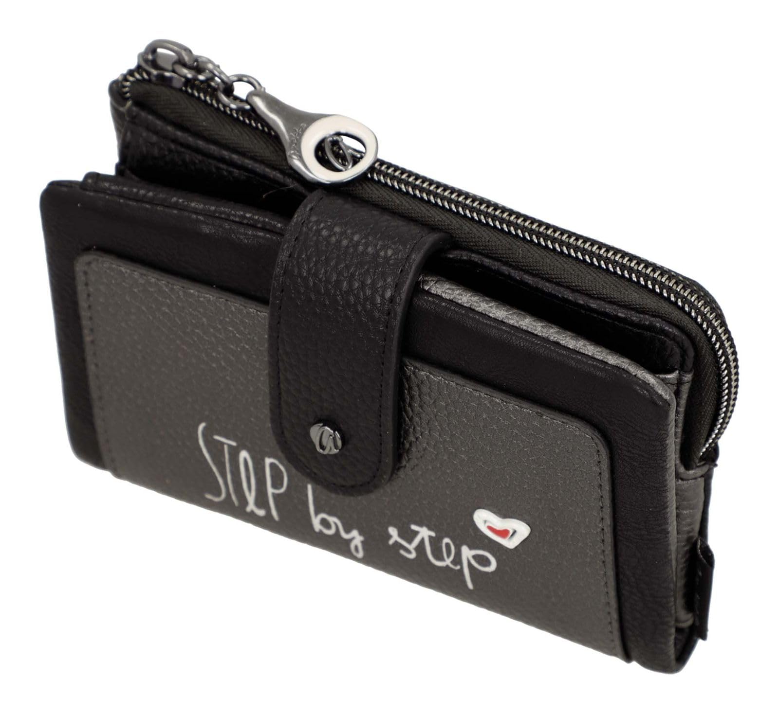 Billetero duro mediano Eikon 42759-912 en color negro - Mujer