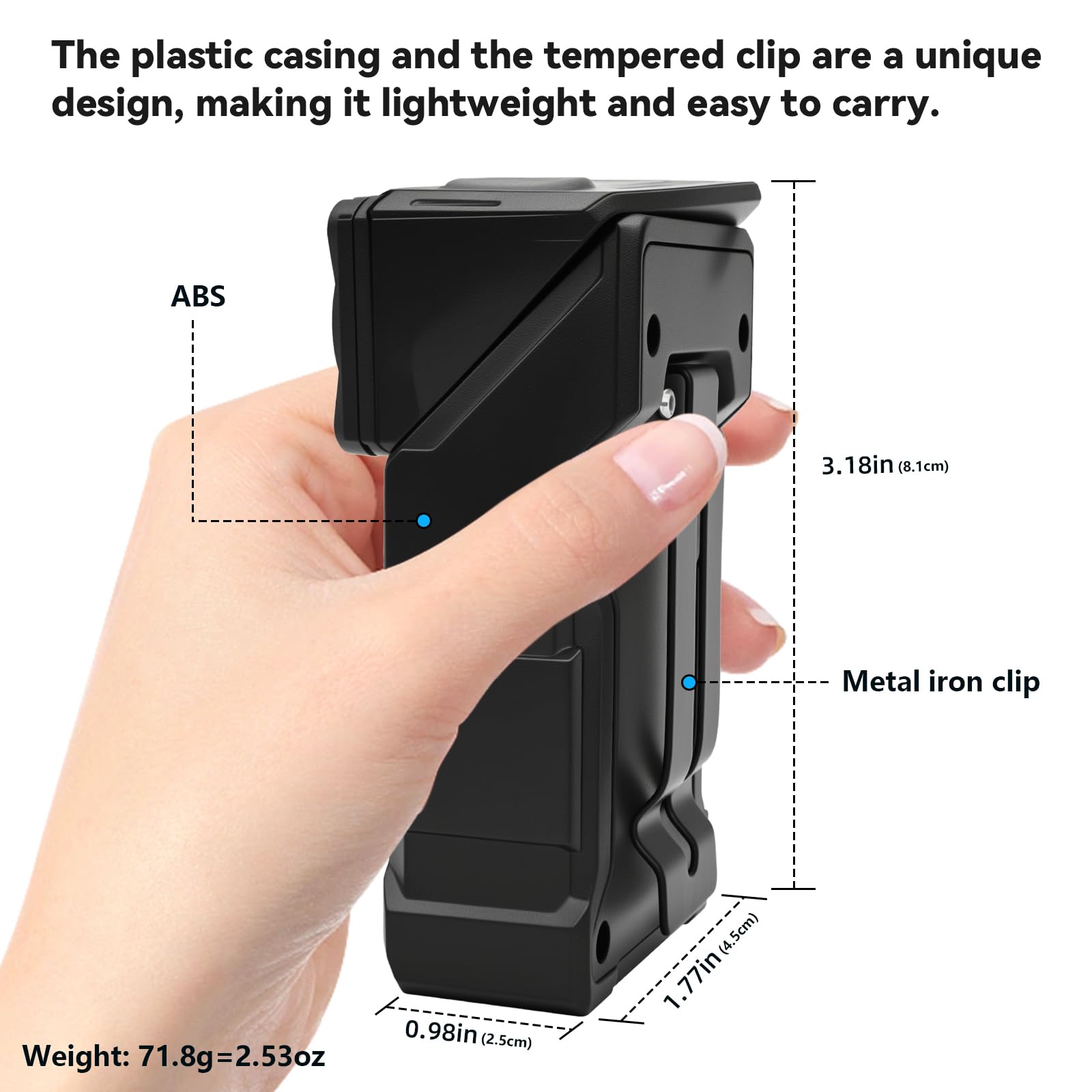 Confezione da 10 torce con clip a clip, ad alta luminosità, con base magnetica, ricarica USB-C, emergenza, attività all'aperto, campeggio, cane da passeggio