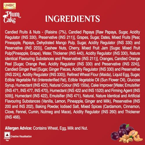 Image of Unibic Plum Cake 600g