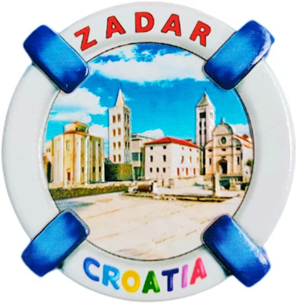 Zadar Croatia Magnet Fridge Refrigerator Magnet Decoration Sticker Souvenir Resin Crafts Kitchen Whiteboard