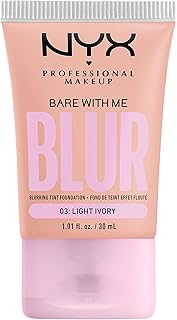 كريم أساس من مجوعة بير ويذ مي من ان واي اكس، كريم للمكياج الاحترافي بتأثير خفيف على البشرة، 03 عاجي فاتح، 30 مل