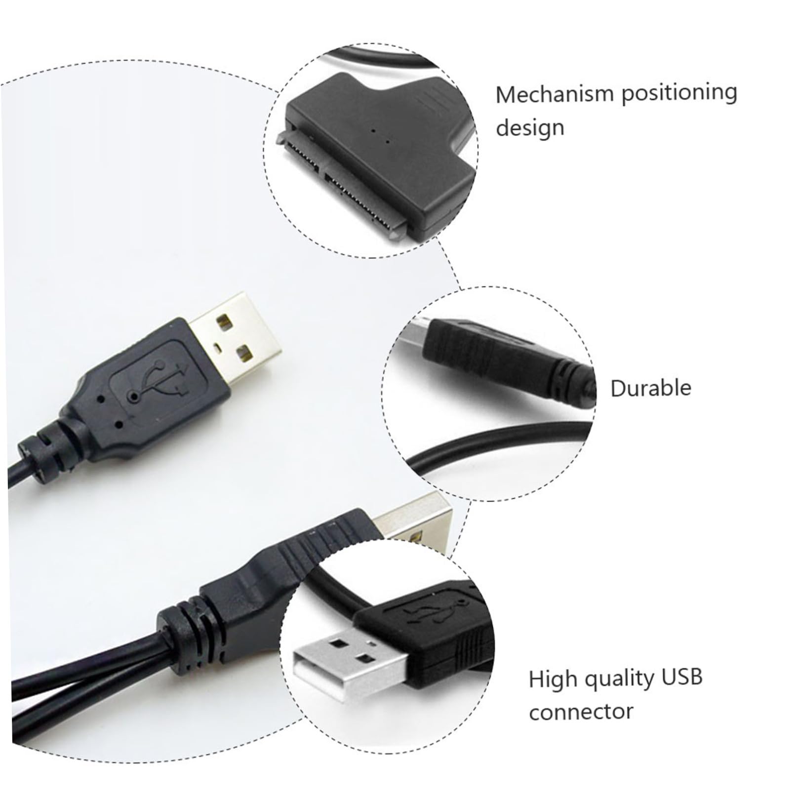 Artibetter 6pezzi Cavo Dati Usb Per Hard Disk Esterno Porta Di Alimentazione Aggiuntiva Ottimo Per Formattazione e Ripristino Dati
