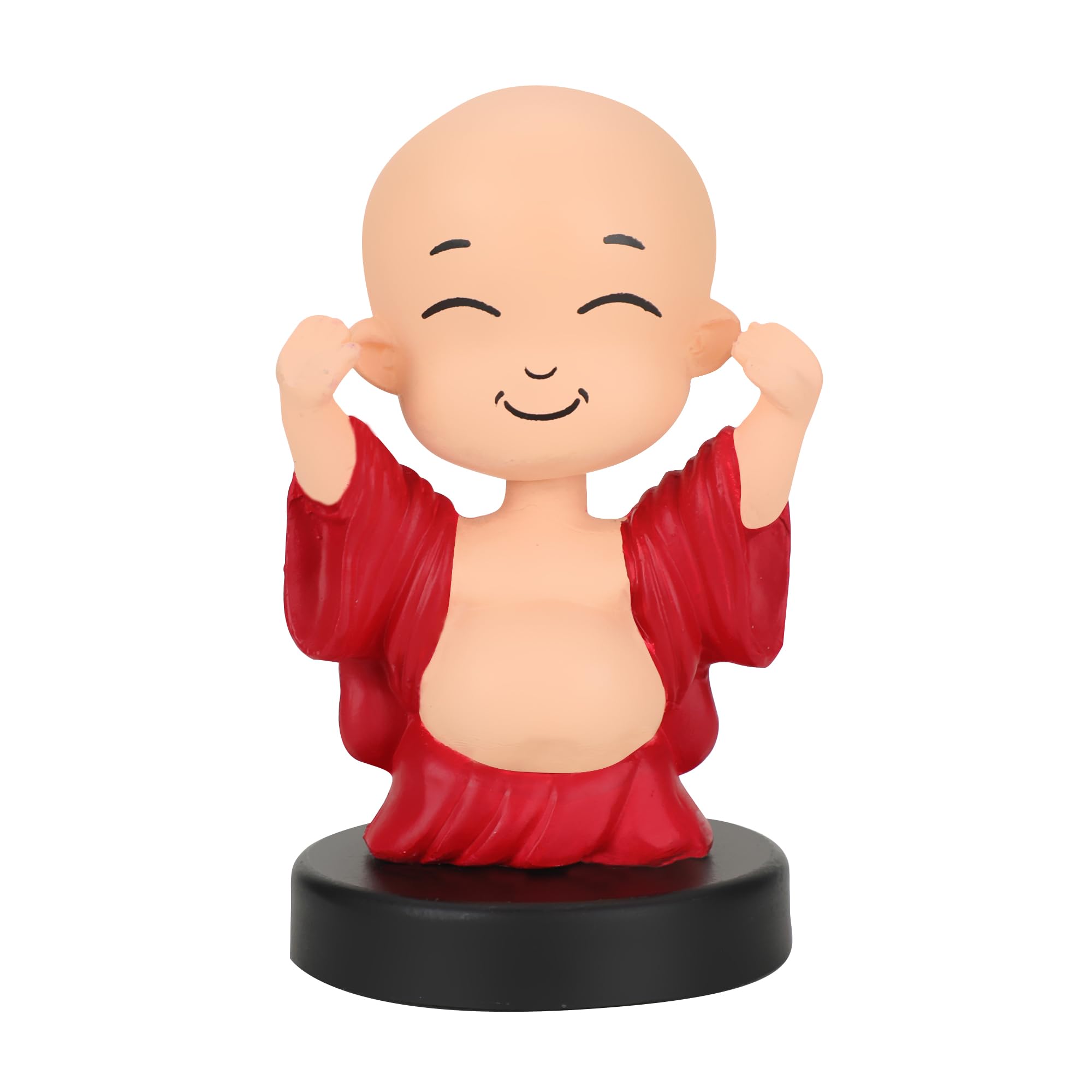 Webby Laughing Buddha Bobblehead Toys | Decoration Items for Home Décor, Car Dashboard, and Office Table| Goodluck Charm | God Statue for Festival | Diwali | Birthday Gift for Kids, Family and Friends