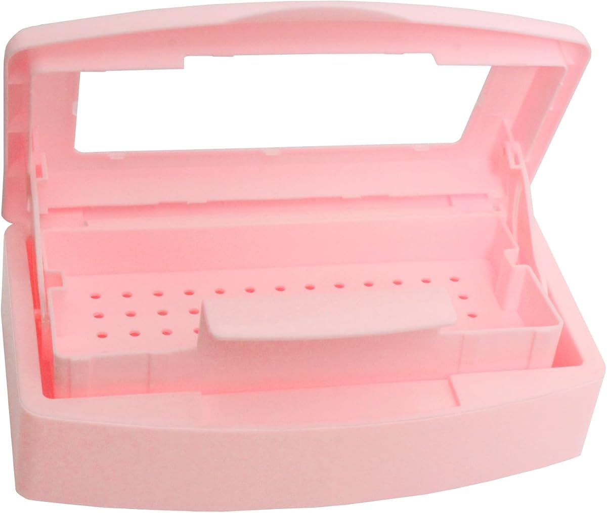 Nail Tool Sterilizer Box, Plastic Sterilization Tray for Tweezer, Eyelash Extensions, Hair Salon, Nail Implement for Esthetician