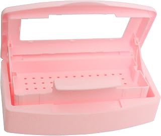 Nail Tool Sterilizer Box, Plastic Sterilization Tray for Tweezer, Eyelash Extensions, Hair Salon, Nail Implement for Esthetician