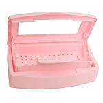 Nail Tool Sterilizer Box, Plastic Sterilization Tray for Tweezer, Eyelash Extensions, Hair Salon, Nail Implement for Esthetician