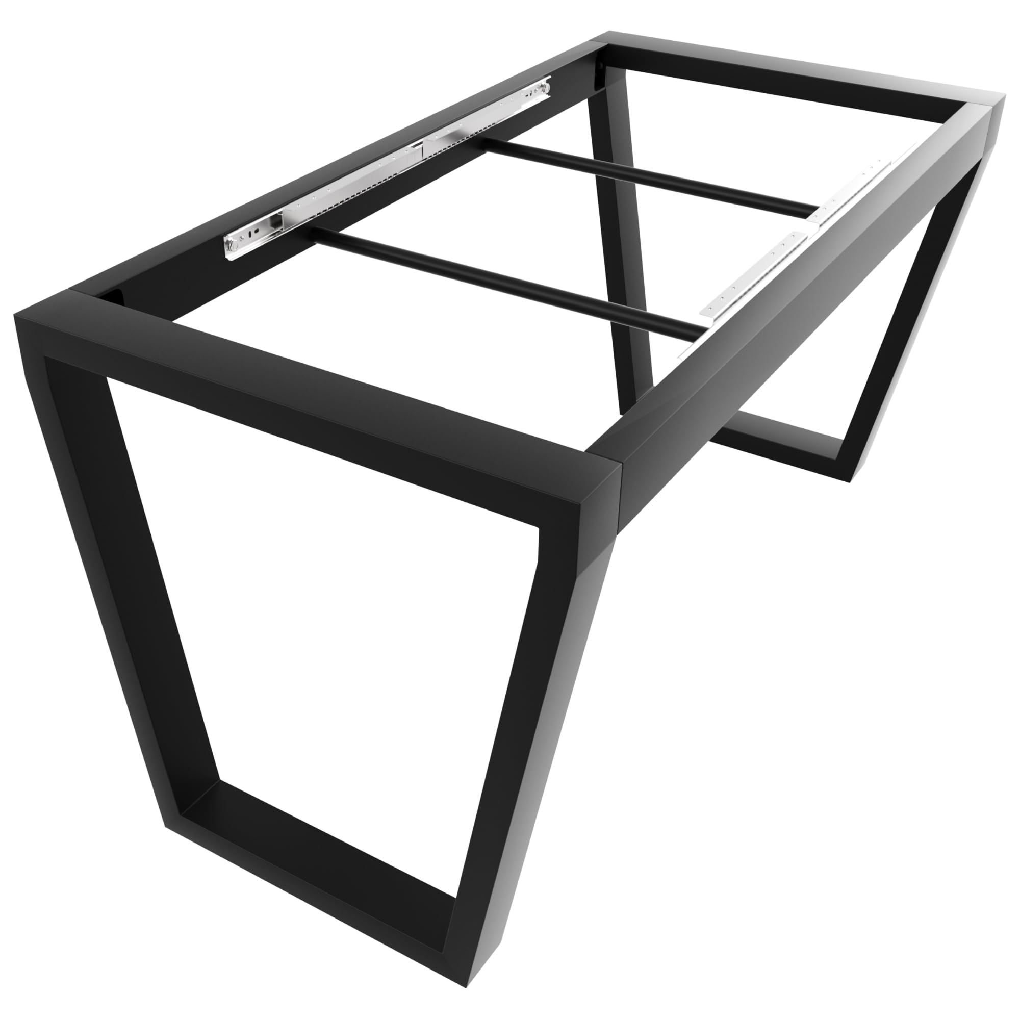 Atria Split Tischgestell 140x70x72 cm, Tischbeine Metall, Schwarz