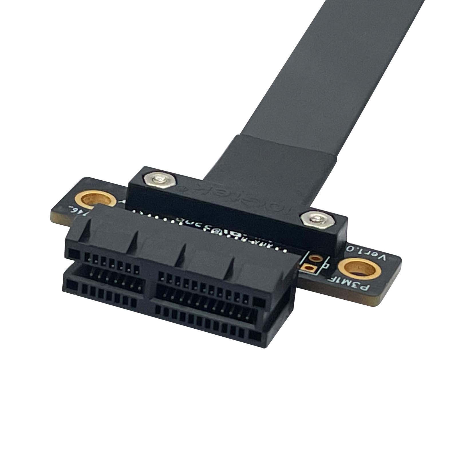 10Gtek PCIe 3.0 Extension Riser Cable, X1 to X1, M to F, 180° to 180°, Cable Length 15cm, P311MF1115