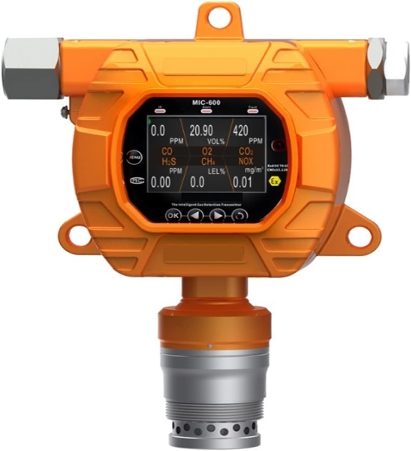 Gas Detectors Fixed Single Detector SO2 Natural Tester Alarm Sensor Analyzer LCD Display Leak