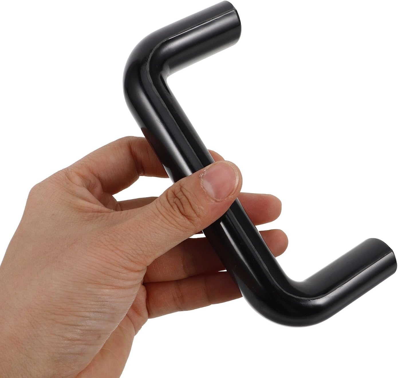 Didiseaon Industrial U-Shaped Bakelite Pull Handle 120mm Hole Centers Heavy Duty Plastic Handle with Internal Thread for Oven Door and Machine Control Industrial Grip
