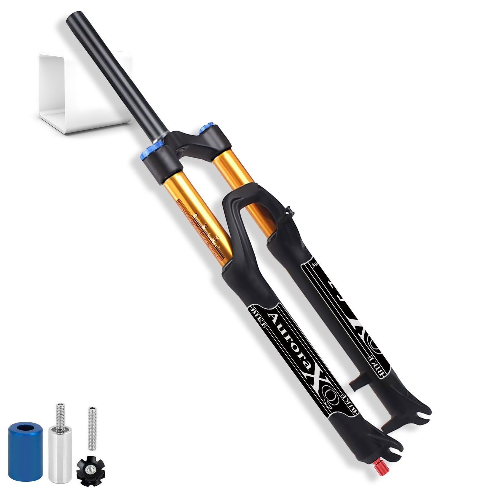 WIQUYBML Mountain Bike Air Fork 26/27.5/29 inch, 140mm Travel Inner Tubo 34mm, Bicycle Front Forks for XC AM Magnesium Alloy MTB Suspension