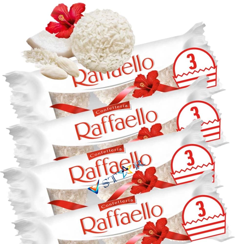 Raffaello Pralines Treat Pack 3 Pieces x 30g (4 Packs)
