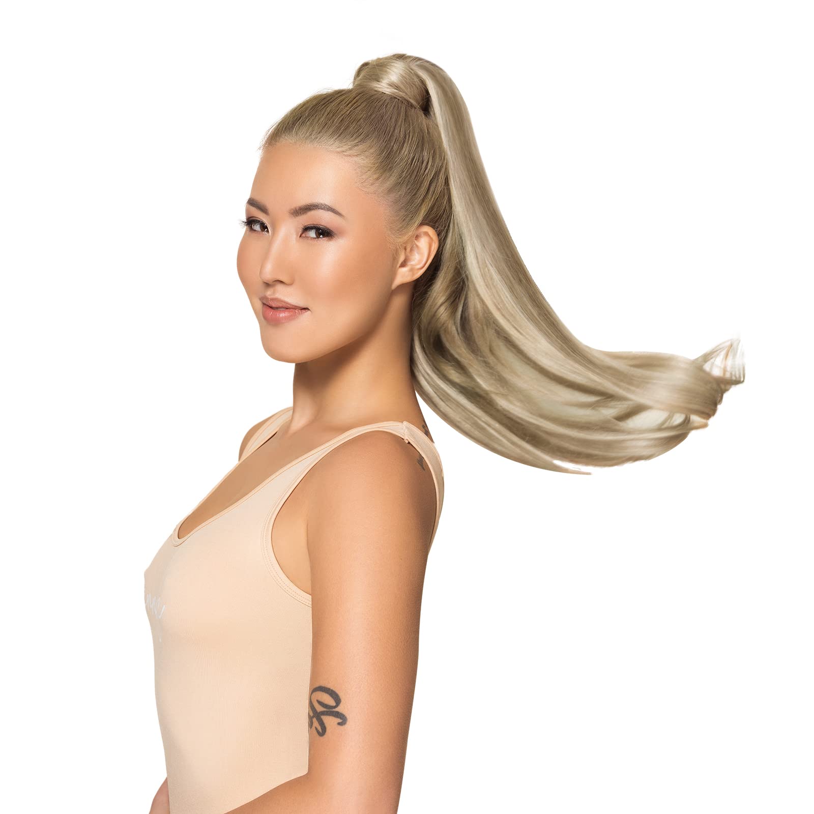 WENNALIFE Wire Hair Extensions (Increase 50% Lifespan) Real Human Hair 14 inch 75g Balayage Dark Brown to Chestnut Remy Invisible Transparent Fish Line — view 55