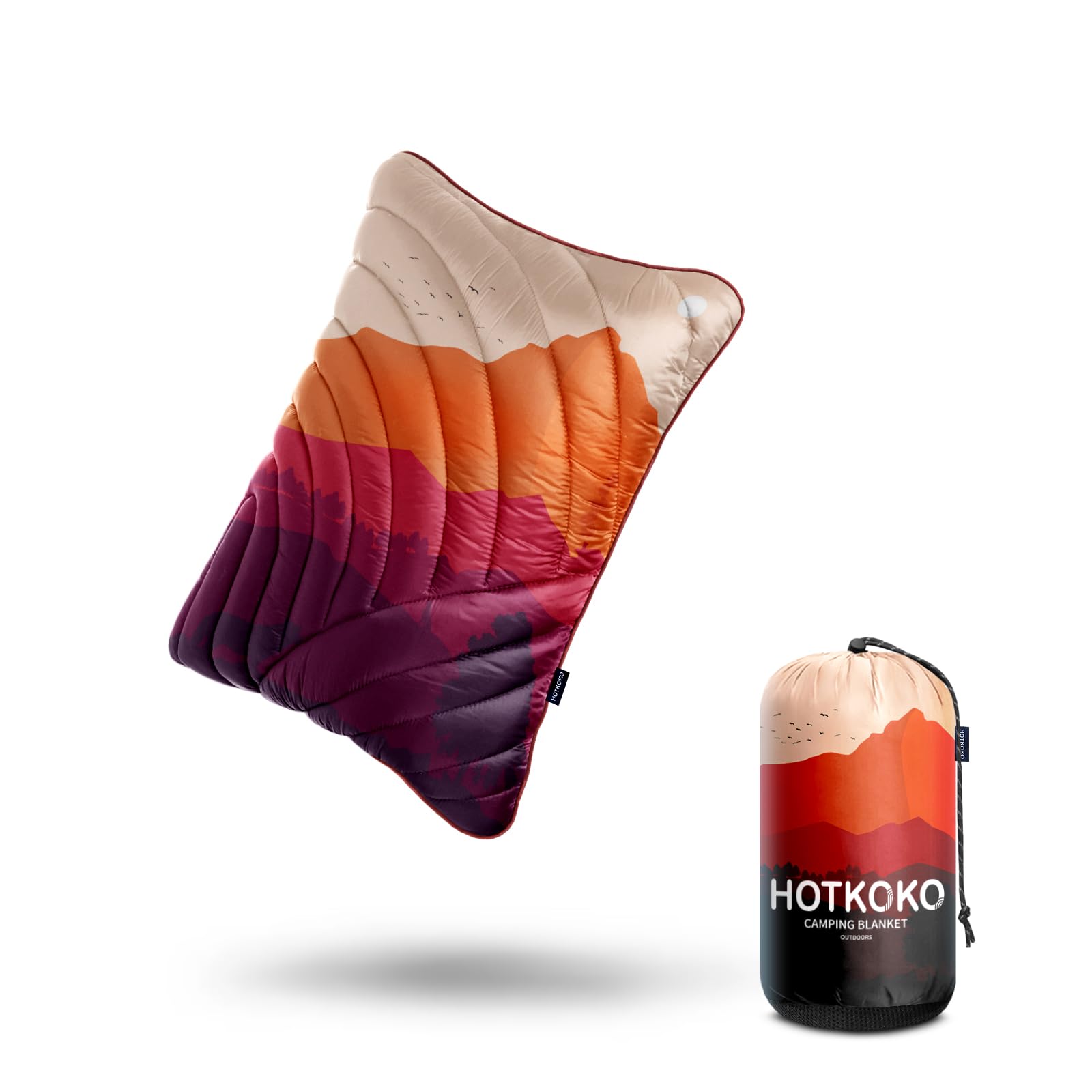 Camping Pillow,Supportive Compressible Travel Pillow Middle Size Lightweight Camp Pillow with Storage Bag for Camping,Hiking,Backpacking,Airplane