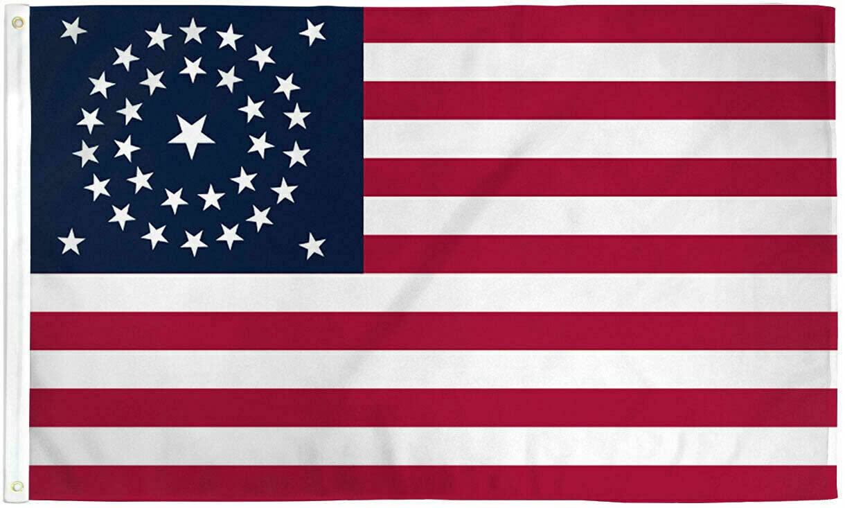Amazon.com : 34 Star USA Flag 3x5ft American Historical Flag 34