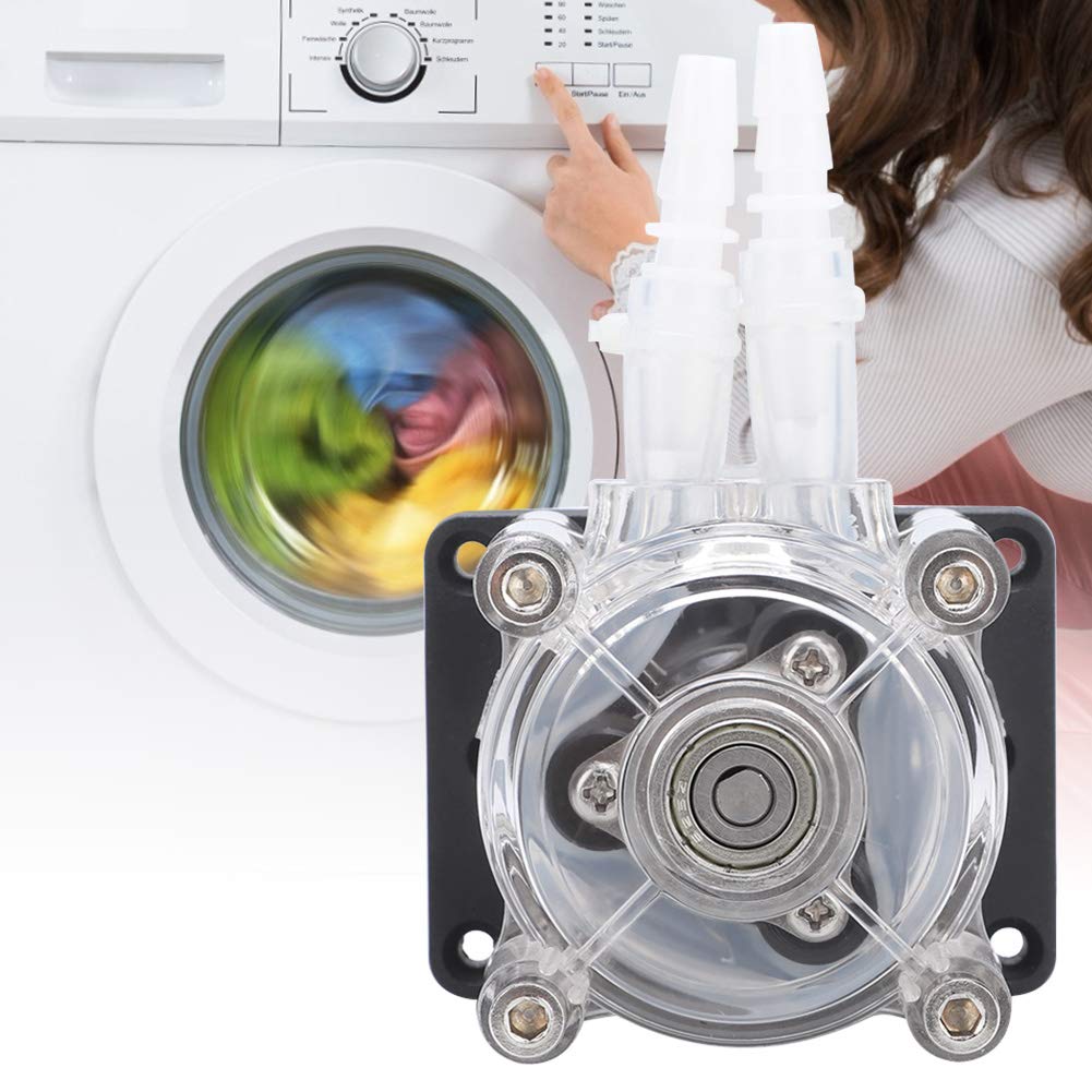 Zerodis Bomba Dosificadora Peristáltica de 12 V, 1,5 Ml/rotación, Autocebante, 3 Rodillos POM para Lavavajillas, Detergente, Inyector de Laboratorio, Extractor de Helado y Bebidas