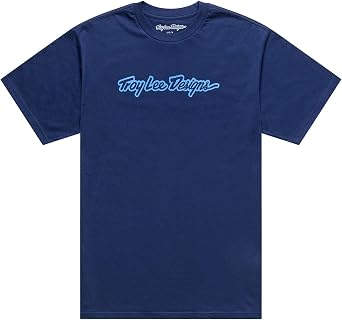 Troy Lee Designs Signature Short Sleeve T-Shirt XL Blue