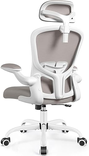 Miniatura 8 de FelixKing Silla de oficina ergonómica, silla de escritorio con reposacabezas con soporte lumbar ajustable, silla giratoria para oficina en casa con