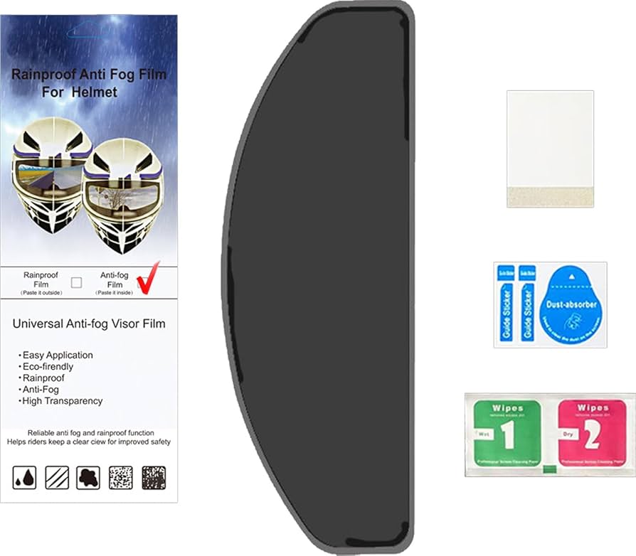 Amazon | ヘルメット アンチグレア フィルム 偏光 フィルム 防曇