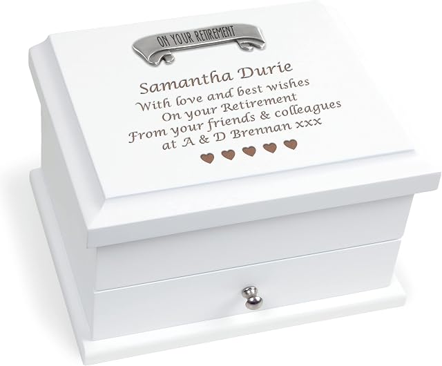 Retirement Gifts for Women Engraved Jewellery Storage Organiser