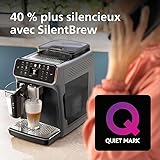 Philips Expresso broyeur Série 5500 – 20 Boissons Chaudes et Glacées, Carafe LatteGo facile à nettoyer, 40% plus silencieux grâce à SilentBrew, QuickStart, Machine à café grain Noir/Argent(EP5544/50) - 6