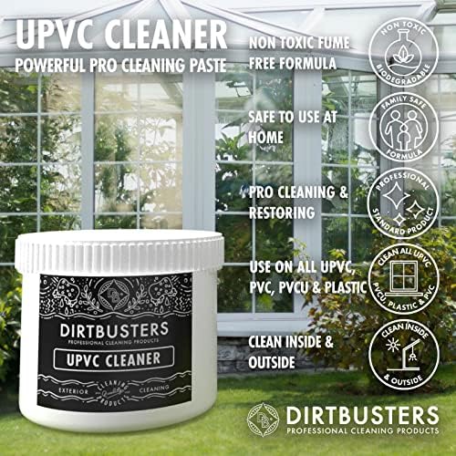 Dirtbusters UPVC PVCU Cleaner & Restorer - For Door, Window Frame, Conservatory, Garden Furniture, Facias, PVC & Plastic (500g)