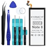 XYIRMCYF Galaxy Note 8 Battery (New Upgrade), 9000mAh High Capacity Battery for Galaxy Note 8 SM-N950 N950T N950A N950P N950V N950R4 with Repair Kits