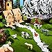 24 Pieces Mini Farm Animal Figurines Plastic Farm Barn Animal Miniature Realistic Farm Animals Figure Toys for Fairy Garden Home Decor Christmas Party Favors